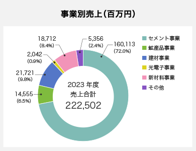 事業別売上高（百万円）