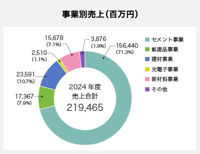 事業別売上高(百万円)