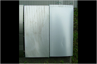 屋外暴露下で2年相当後の比較画像