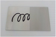 コーティングしたステンレスのみ汚れが残ります